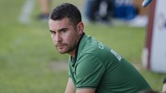 Fran Justo, en su etapa como entrenador del Arenteiro en la temporada 22/23.
