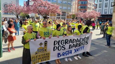 La manifestación recorrió la ciudad desde A Milagrosa hasta el centro