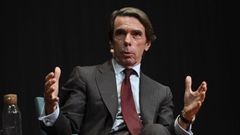El expresidente del Gobierno Jos� Mar�a Aznar, este lunes en el marco del Aula de Liderazgo IADG-UFV.