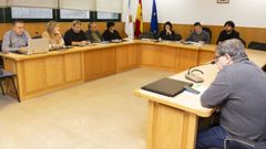 Imagen de archivo de un pleno en Ponteceso