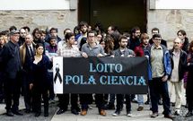 Filosof�a aglutin� las protestas en la USC, a las que acudieron miembros del Rectorado.