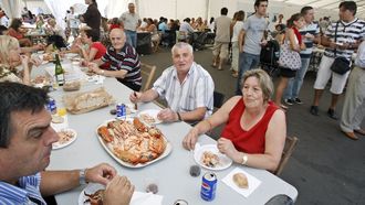 Imagen de archivo de una fiesta del marisco en Vigo