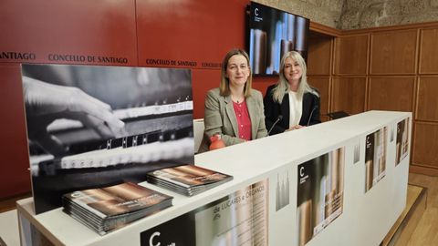 M�riam Louzao y Bel�n Bermejo presentaron el ciclo en el Concello