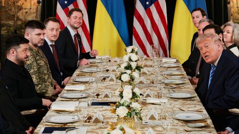 Zelenski en la mansi�n de Trump en Miami con el secretario de Estado, Marco Rubio, Jared, Steve Witkoff t Susan Wiles