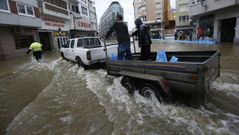 Imagen de la inundacin del 2016 en la zona de As Braas