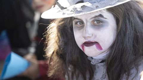 Unha pequena, disfrazada para a ocasin en imaxe de arquivo 