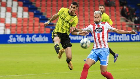 Partido Lugo-Zaragoza sin pblico en el ngel Carro