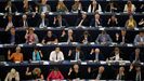 Miembros del Parlamento Europeo durante la votaci�n del mi�rcoles