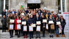Acto de reconocimiento de la cruz roja a las empresas colaboradoras en el plan de empleo
