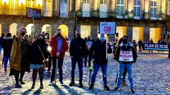 Hosteleros de Barbanza en la manifestaci�n de Santiago