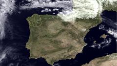 Imagen tomada ayer por el sat�lite Eumetsat