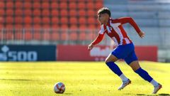 Santi Migu�lez, en un partido con el Atl�tico B