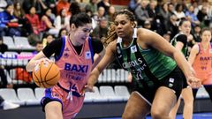 Lay frente a Ebo en la victoria del Baxi Ferrol en su visita al Joventut.
