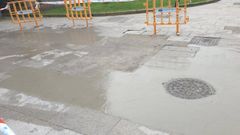 Los trabajos los realiz� la brigada de v�as y obras