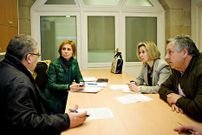 Otero y Sordo se reunieron ayer con Nava Castro y Carmen Pita.