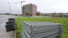 Material para el inicio de la ejecuci�n de las obras del nuevo supermercado de Lidl