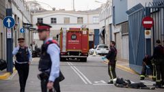 Exteriores de la empresa qu�mica situada en el pol�gono barcelon�s de Montsol�s, donde se produjo el accidente