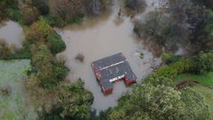 Temporal: inundaciones en Meir�s, en Valdovi�o