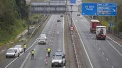 Zona de la AP-9 que concentr� esta semana dos ,�en una foto de archivo.