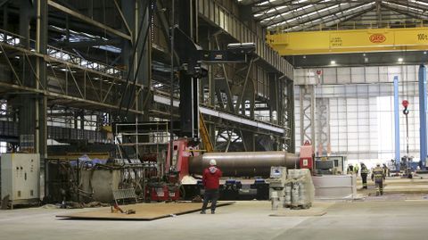 Imagen de archivo de un taller de Navantia Fene