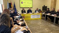Reuni�n de la junta de seguridad local del Concello de Ourense.