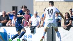 Marcelo Flores, durante el partido amistoso entre el Oviedo y el Burgos