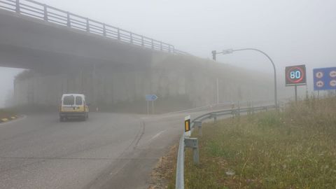 Niebla este martes por la maana en A Xesta (Abadn)