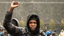 Tercera d�a de protestas en Brooklyn Center, Mine�polis