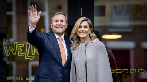 El rey Guillermo y la reina M&aacute;xima de Holanda
