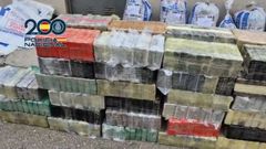 Coca&iacute;na intervenida en la operaci&oacute;n antidroga contra Os Fanchos, en A Pobra