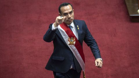 El nuevo presidente de Perú, el derechista y controvertido José Jerí