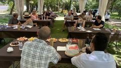 Las catas se llevan a cabo en los jardines de la Casa Grande de Viloira