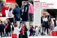 <span lang= es-es >Un viaje muy esperado</span>. La llegada de Andrea Nicols a Pedraza fue muy celebrada por toda la familia. A la derecha, portada de la revista.