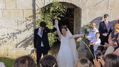 Ux�a Varela y Yago Couto se casaron en el fin de semana de celebraci�n de la Barqui�a de Ponteceso.