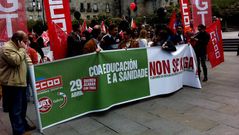 La manifestaci�n reuni� a cientos de personas en Pontevedra
