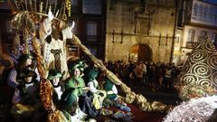 Sus Majestades se pasearon por A Mari�a