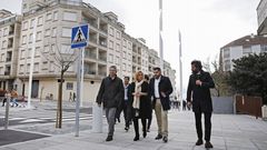Sanxenxo recibe la reformada calle Luis Rocafort, �un espacio para as persoas�