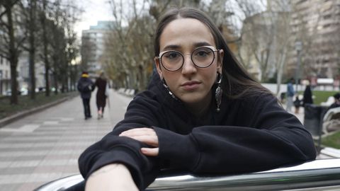 Paula, en el parque de San Lzaro de Ourense