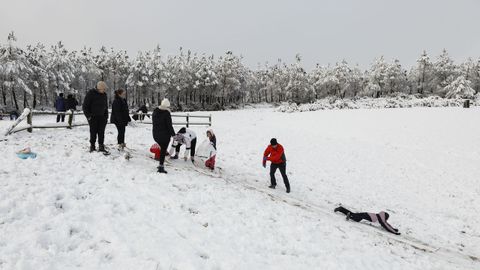 Nieve en el Alto do Vieiro de Bande