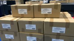 Cajas de l�quido desinfectante
