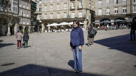 Mar�a Jose Remigio elige como su rinc�n la Plaza Mayor de Ourense.