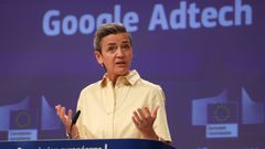 La vicepresidenta de la Comisin Europea responsable de Competencia y Agenda Digital, Margrethe Vestager