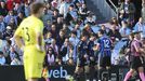Los jugadores del Real Oviedo celebran uno de los goles al Celta