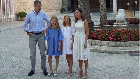 Los reyes, Leonor y Sof�a 