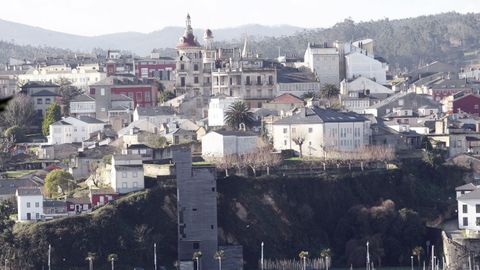 Vista general de una parte del casco urbano de Ribadeo