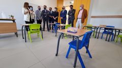 Alberto N��ez Feijoo y la regidora lucense Lara M�ndez visitan el nuevo centro p�blico de infantil y primaria Sagrado Coraz�n