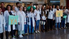Protesta de tcnicos sanitarios en el Marcide