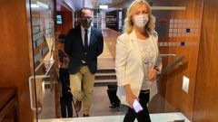 Los diputados de Vox en la Junta General del Principado, Ignacio Blanco y Sara �lvarez Rouco.