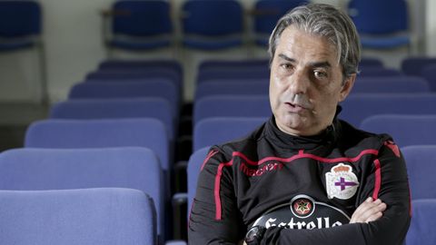 Natxo Gonz&aacute;lez, durante su etapa en el Deportivo