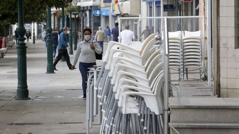 Terraza sin montar en Ribeira